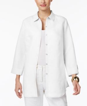 Jm Collection Roll-tab Shirt, Only At Macy's
