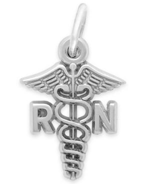 Rembrandt Charms Sterling Silver Rn Caduceus Charm