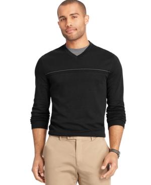 Van Heusen Interlock Stripe V-neck Sweater