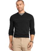 Van Heusen Interlock Stripe V-neck Sweater