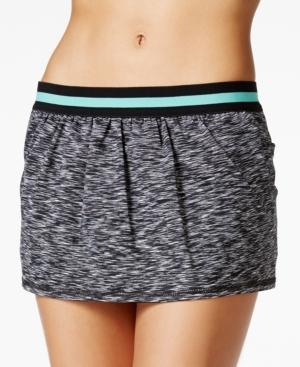 Anne Cole Locker Pleated Heathered Swim Skirt Women's Swimsuit