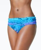 Bleu By Rod Beattie Palm-print Foldover Bikini Bottoms Women's Swimsuit