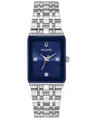 Bulova Women's Diamond-accent Stainless Steel Bracelet Watch 21x32mm, A Macy's Exclusive Style