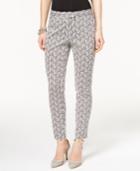Cece By Cynthia Steffe Printed Slim-fit Pants