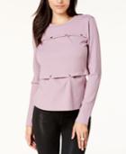 Guess Daizy Ribbed Snap Top