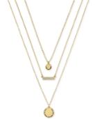 Bcbgeneration Gold-tone Blessed 3 Charm Layering Necklace