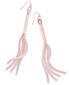 Thalia Sodi Rose Gold-tone Tassel Linear Drop Earrings, Only At Macy's