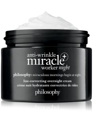 Philosophy Anti-wrinkle Miracle Worker+ Line-correcting Overnight Cream, 2-oz.