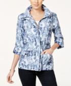 Style & Co. Sport Petite Printed Anorak Jacket, Only At Macy's