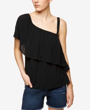 Sanctuary Felicity One-shoulder Flounce Top