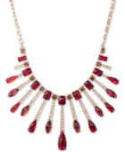 Anne Klein Gold-tone Stone & Crystal Statement Necklace, 18 + 3 Extender