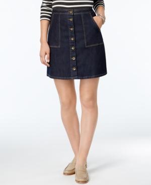 G.h. Bass & Co. Dark Indigo Wash Denim Skirt