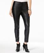 Bar Iii Faux-leather Pull-on Pants, Only At Macy's
