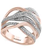 Pave Rose By Effy Diamond Ring (3/4 Ct. T.w.) In 14k Rose Gold