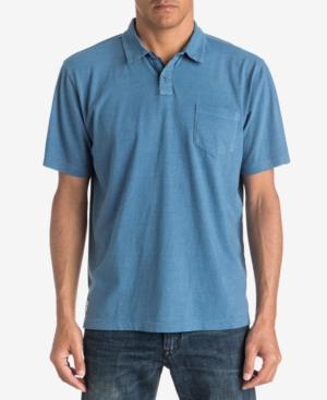 Quiksilver Waterman Men's Textured Stripe Polo, Classic Fit