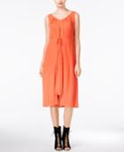 Rachel Rachel Roy Pleated Tie-front Shift Dress