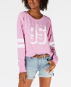 Material Girl Juniors' Striped Graphic Sweatshirt, Created For Macy's