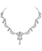 Nina Silver-tone Swarovski Crystal Belle Epoque Collar Necklace