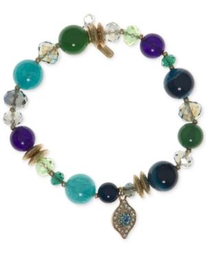 Lonna & Lilly Gold-tone Beaded Stretch Bracelet