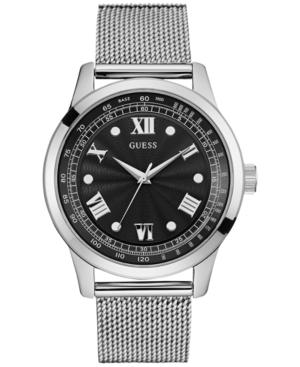 Guess Men's Stainless Steel Mesh Bracelet Watch 44mm U0683g1