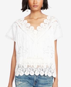 Polo Ralph Lauren Lace-inset Top