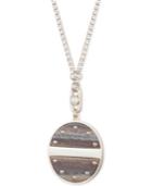Dkny Gold-tone Imitation Pearl & Horn Pendant Necklace, 36 + 3 Extender, Created For Macy's