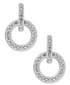 Danori Silver-tone Pave Open Link Drop Earrings, Only At Macy's