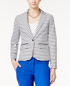 Xoxo Juniors' Striped Button-front Blazer