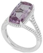 Mystic Quartz Rope Frame Statement Ring (4 Ct. T.w) In Sterling Silver (also In Amethyst & Blue Topaz)
