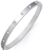 Kate Spade New York Silver-tone Crystal Bangle Bracelet