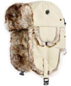 Woolwich Men's Adjustable Trooper Hat With Faux Fur