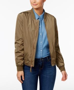 Coffeeshop Juniors' Water-resistant Bomber Jacket