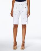 Charter Club Embroidered Bermuda Shorts, Only At Macy's