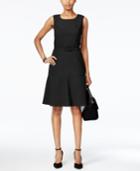 Nine West The Essential Belted Fit & Flare Dress