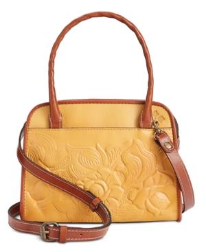Patricia Nash Small Tooled Rose Paris Satchel