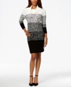 Style & Co. Marled Colorblocked Sweater Dress, Only At Macy's