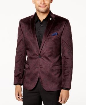 Nick Graham Men's Slim-fit Velvet Paisley Dinner Jacket