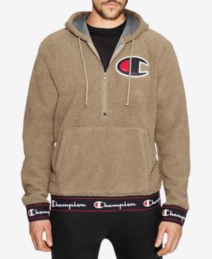 Champion Men's Half-zip Sherpa Pullover Hoodie