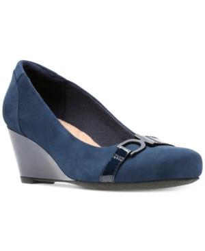 Clarks Collection Women's Flores Poppy Wedge Pumps Women's Shoes