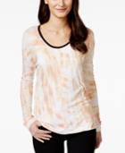 Calvin Klein Jeans Downtown Printed V-neck Top
