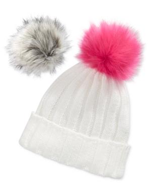 Betsey Johnson Xox Trolls Beanie With Detachable Pom Pom, Only At Macy's