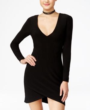 Xoxo Juniors' Lace-up Asymmetrical Bodycon Dress