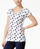 Style & Co. Star-print T-shirt, Only At Macy's