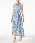 Jessica Howard Petite Printed High-low Maxi Dress