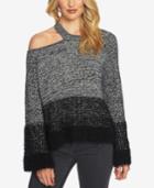 1.state Cold-shoulder Colorblocked Sweater