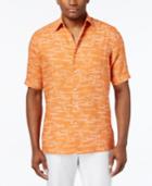 Tasso Elba Men's Big And Tall Classic-fit Graphic-print Short-sleeve Shirt, Only At Macy's