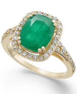 Emerald Envy By Effy Emerald (2-5/8 Ct. T.w.) And Diamond (1/2 Ct. T.w.) Ring In 14k Gold