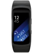 Samsung Unisex Gear Fit2 Smart Fitness Band With 25x51mm Aluminum Case & Black Sport Strap Sm-r3600danxar