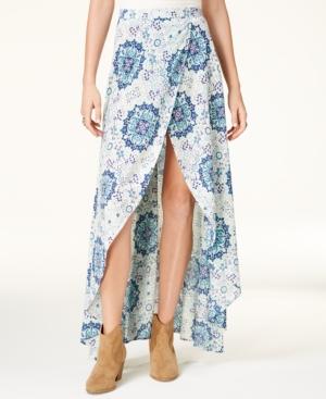 American Rag Printed High-low Wrap Skirt, Created For Macy's