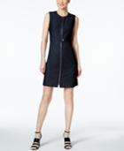 Calvin Klein Zip Front Denim Dress